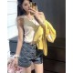 샤넬 CC로고 반팔티셔츠 & 데님 숏팬츠 SET (국내배송)