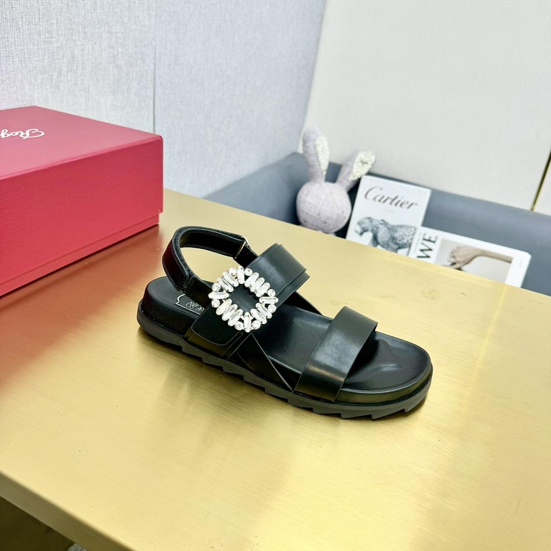 로저비비에 클래식 더블 버클 샌들 (해외배송)