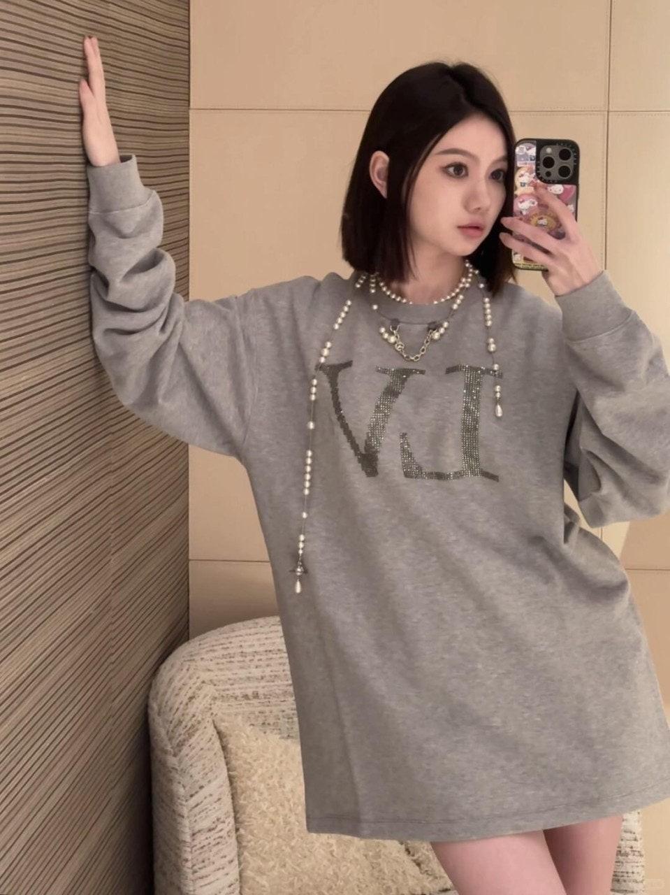 루이비통 레터 핫 다이아몬드 체인 롱 긴팔 (해외배송)