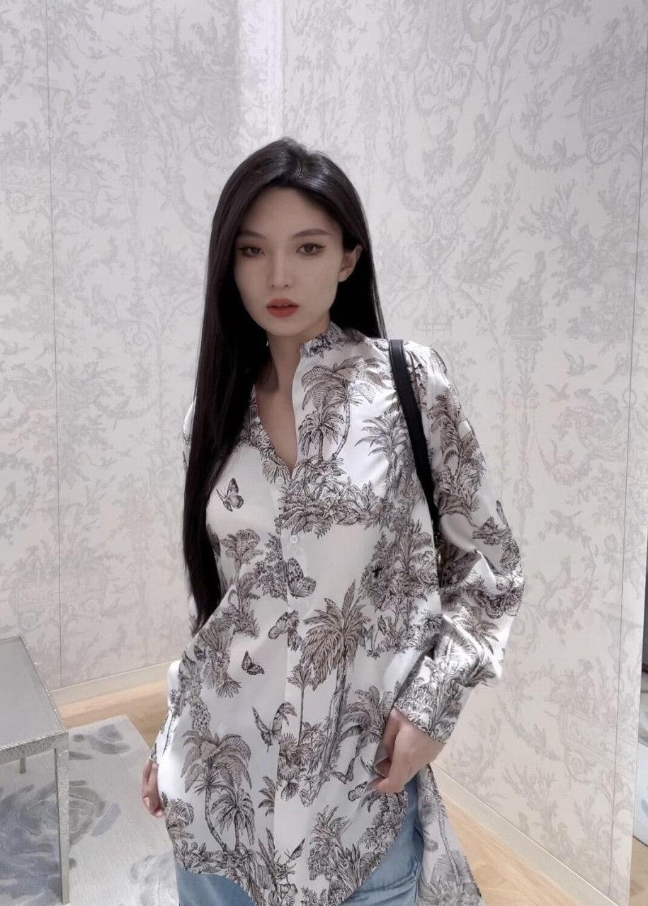 루이비통 프린트 실크 셔츠 (해외배송)