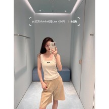 미우미우 마이크로 라벨 우드 이어 레이스 스몰 베스트 (해외배송)