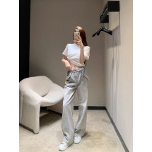 로에베 25초가을 최신 자수 스트레이트 진 (해외배송)