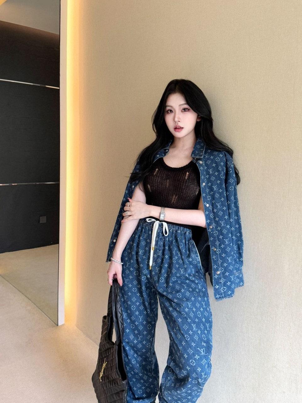 루이비통 플라워 데님 셔츠 (해외배송)