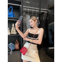 샤넬 뉴 레터 엠보싱 U자형 백리스 베스트