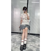 톰브라운 강아지 자수 얼음 실크 반팔 3컬러 (해외배송)