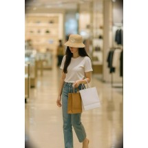 프라다 삼각로고 파나마 햇 (국내배송)