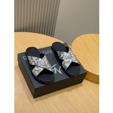 돌체앤가바나 D&G 송아지 가죽 남성용 슬리퍼 (해외배송)