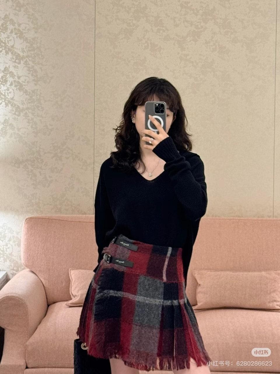 디올 25 초가을 최신 캐시미어 라펠 스웨터 (해외배송)