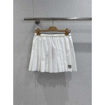 미우미우 레터 플리츠 숏 스커트 (해외배송)