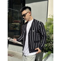 프라다 스트라이프 자수 가디건 (해외배송)