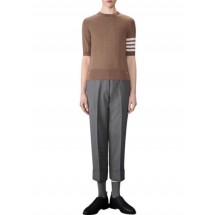톰브라운 THOM BROWNE 여성 메리노 울 저지 4바 반팔 (국내배송)