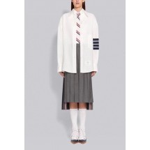 톰브라운 THOM BROWNE 여성 4-바 긴팔 린넨 셔츠 (국내배송)