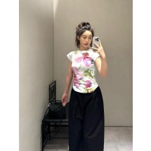 로에베 초가을 플로럴 반팔 (해외배송)