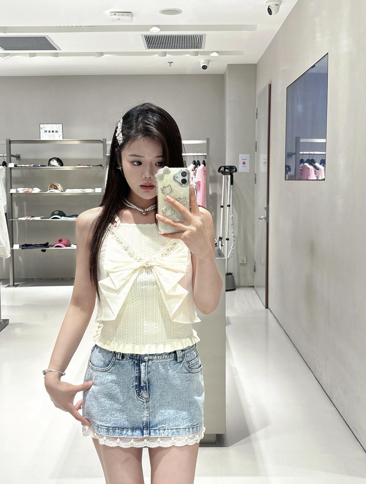 샤넬 다이아몬드 리본 캐미솔 2컬러  (해외배송)