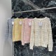 디올 라운드넥 라탄 체크 풀오버 스웨터 4컬러 (해외배송)