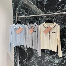 미우미우 라펠 니트 가디건 3컬러 (해외배송)