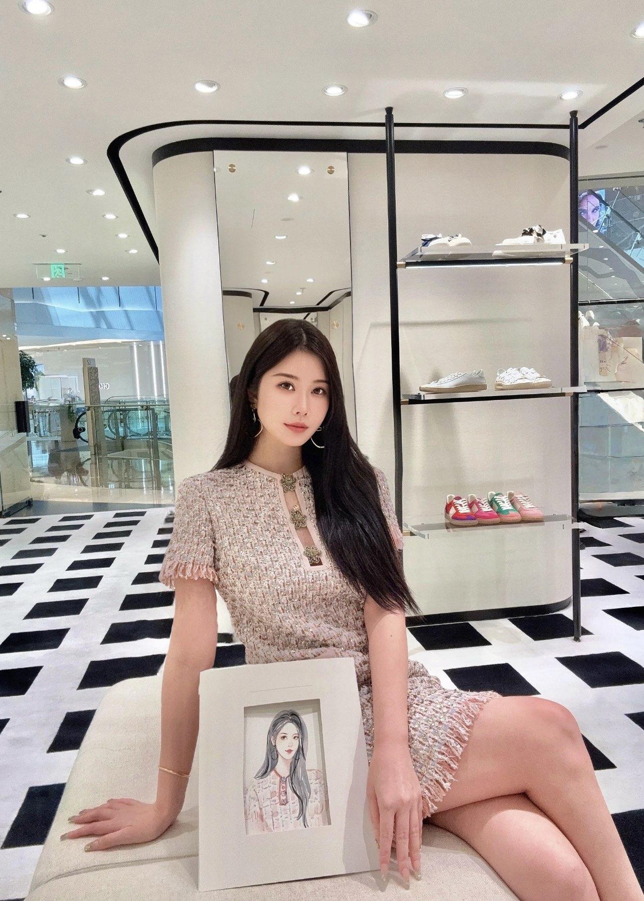 발렌티노 트위드 반팔 드레스 (해외배송)