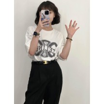 셀린느 프린트 반팔 2컬러 (해외배송)