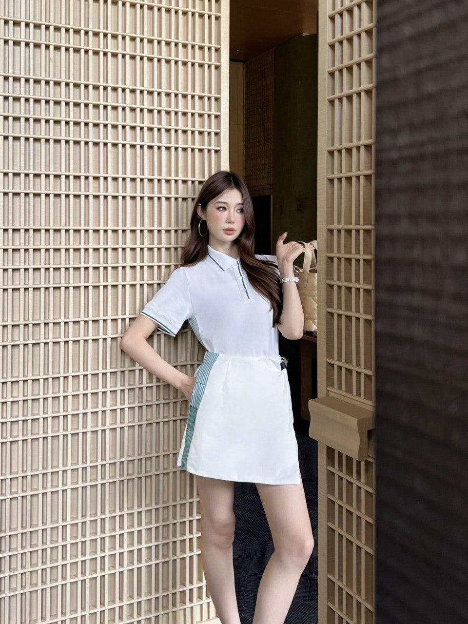 디올 사이드 스트라이프 프레피 스타일 반팔 (해외배송)