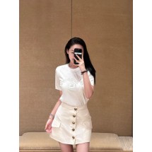 버버리 레터링 워호스 자수 라운드넥 반팔 (해외배송)