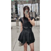 알렉산더왕 이레귤러 패치워크 코튼 팝린 원피스 (해외배송)