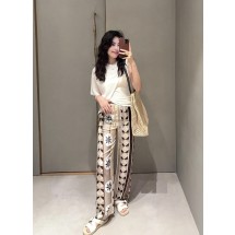 로에베 프린트 엘라스틱 웨이스트 팬츠 (해외배송)