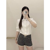 발렌티노 라펠 반소매 셔츠 2컬러  (해외배송)