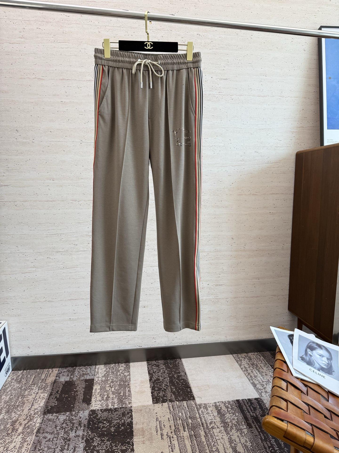 버버리 남성용 스트레이트 레그 캐주얼 팬츠 (해외배송)