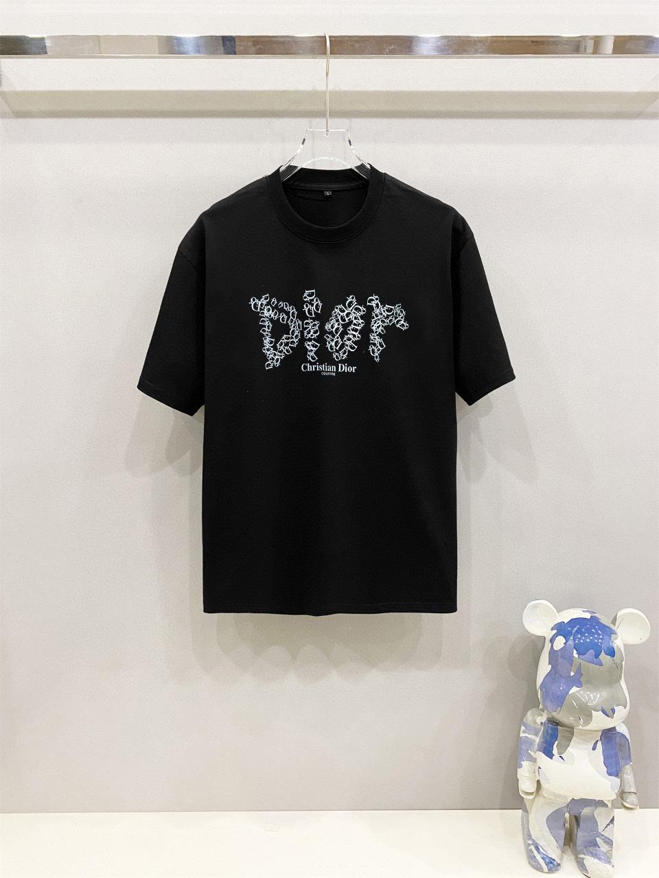 디올 라운드넥 반팔 2컬러  (해외배송)
