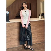 샤넬 대비색 긴팔 티셔츠 (해외배송)