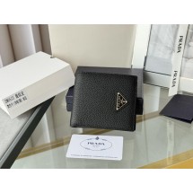 프라다 남성용 디어 그레인 가죽 반지갑 (해외배송)